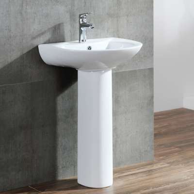 New Product Ceramic Material Bathroom Hand Wash Pedestal Basin With Low Price